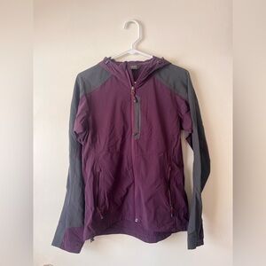 Outdoor Research Women's Plum and Charcoal Ferrosi Hooded Jacket No Size